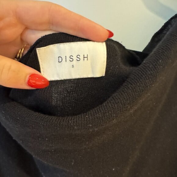 JUNIE BLACK KNIT MIDI DRESS - Picture 6 of 6